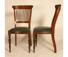 E W Godwin for James Peddle. A well designed pair of dining chairs - Thumbnail 1