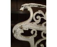 Coalbrookdale. A rare cast iron double back to back garden seat - Thumbnail 7