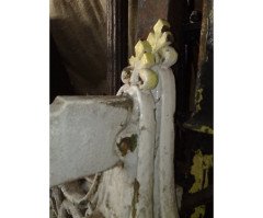 Coalbrookdale. A rare cast iron double back to back garden seat - Thumbnail 12