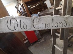 Coalbrookdale. A rare cast iron double back to back garden seat - Thumbnail 13