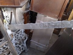 Coalbrookdale. A rare cast iron double back to back garden seat - Thumbnail 14
