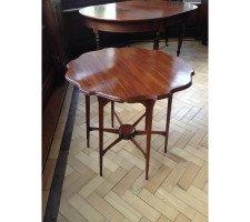 Morris and Co. A rare fine quality side table with shaped top and six legs - Thumbnail 1