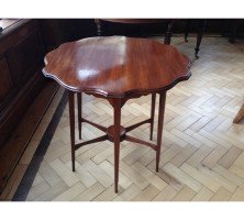 Morris and Co. A rare fine quality side table with shaped top and six legs - Thumbnail 2