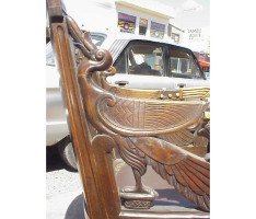 A rare pair of stunning 1920's Egyptian revival armchair - Thumbnail 7