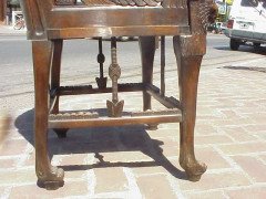 A rare pair of stunning 1920's Egyptian revival armchair - Thumbnail 11