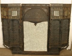 Thomas Jeckyll for Barnard Bishop and Barnard. An Anglo-Japanese cast iron overmantle - Thumbnail 1