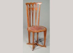 George Logan. A rare set of four Arts and Crafts side chair - Thumbnail 2