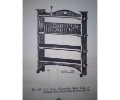 Wylie and Lochhead. An Arts and Crafts oak adjustable bookcase - Thumbnail 9