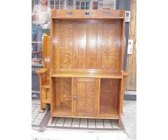 Liberty and Co. A oak bookcase with squashed heart - Thumbnail 1