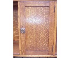 Liberty and Co. A oak bookcase with squashed heart - Thumbnail 4