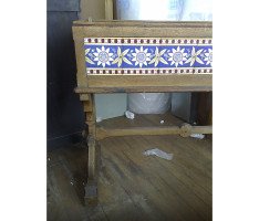 John Pollard Seddon (manner). A stunning Gothic Revival planter - Thumbnail 3