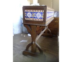 John Pollard Seddon (manner). A stunning Gothic Revival planter - Thumbnail 4