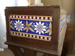 John Pollard Seddon (manner). A stunning Gothic Revival planter - Thumbnail 5