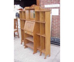 An Arts and Crafts Oak Bureau Bookcase - Thumbnail 2