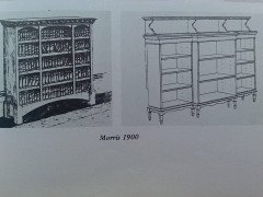 George Jack for Morris and Co. A super quality breakfront walnut open bookcase - Thumbnail 8