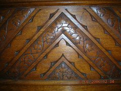 Edwards and Roberts. A Gothic revival oak sideboard/buffet - Thumbnail 6