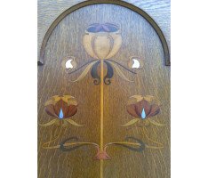 Shapland and Petter. A good Arts and Crafts oak treble wardrobe in the Glasgow Style - Thumbnail 7