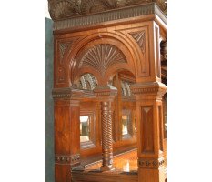 George Faulkner Armitage for Collinson and Lock. A carved rosewood exhibition quality sideboard - Thumbnail 3