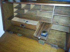 Maple and Co. A good quality Arts and Crafts bureau bookcase - Thumbnail 3