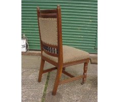Two sets of four oak dining chairs and a similar pair the design attributed to E.W.Godwin - Thumbnail 3