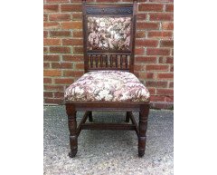 Two sets of four oak dining chairs and a similar pair the design attributed to E.W.Godwin - Thumbnail 7