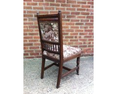 Two sets of four oak dining chairs and a similar pair the design attributed to E.W.Godwin - Thumbnail 9