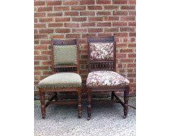 Two sets of four oak dining chairs and a similar pair the design attributed to E.W.Godwin - Thumbnail 14