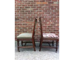 Two sets of four oak dining chairs and a similar pair the design attributed to E.W.Godwin - Thumbnail 18