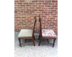 Two sets of four oak dining chairs and a similar pair the design attributed to E.W.Godwin - Thumbnail 19