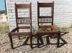 Two sets of four oak dining chairs and a similar pair the design attributed to E.W.Godwin - Thumbnail 21