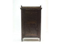 Bruce Talbert for Gillows. A Gothic revival oak cabinet with carved florets to the front and the sides - Thumbnail 5