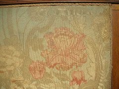 Liberty and Co. An Arts and Crafts oak settle with fabric of The Silver Studio's - Thumbnail 6