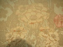 Liberty and Co. An Arts and Crafts oak settle with fabric of The Silver Studio's - Thumbnail 7