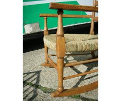 William Birch retailed by Liberty and Co. A good quality Cotswold School oak rocking chair - Thumbnail 4