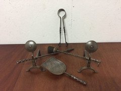 Gordon Russell. A set of Cotswold School hand wrought iron fire utensils - Thumbnail 2