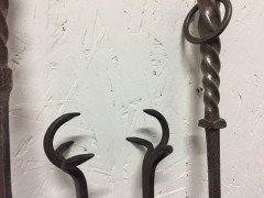 Gordon Russell. A set of Cotswold School hand wrought iron fire utensils - Thumbnail 7