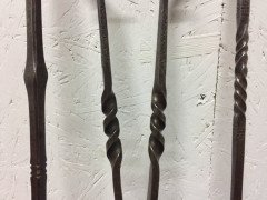 Gordon Russell. A set of Cotswold School hand wrought iron fire utensils - Thumbnail 8