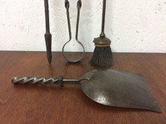 Gordon Russell. A set of Cotswold School hand wrought iron fire utensils - Thumbnail 9