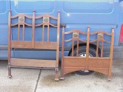 Shapland and Petter. an Arts and Crafts Mahogany 3' Single Bed - Thumbnail 2