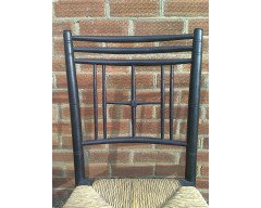 Liberty and Co. A set of Aesthetic Movement ebonised chairs after designs by Ford Maddox Brown with a Moresque style. - Thumbnail 7