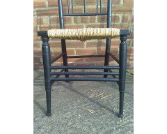 Liberty and Co. A set of Aesthetic Movement ebonised chairs after designs by Ford Maddox Brown with a Moresque style. - Thumbnail 8