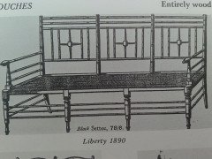 Liberty and Co. A set of Aesthetic Movement ebonised chairs after designs by Ford Maddox Brown with a Moresque style. - Thumbnail 11