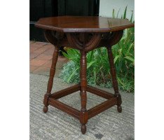 John Henry Chamberlain (attributed) for Pluknett and Steevens. A pair of almost identical Gothic Revival side table - Thumbnail 10