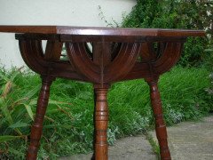 John Henry Chamberlain (attributed) for Pluknett and Steevens. A pair of almost identical Gothic Revival side table - Thumbnail 13