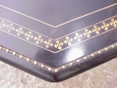 Gillows. An Aesthetic Movement ebonised and brass ball inlay sidetable - Thumbnail 6