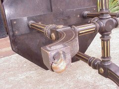 Gillows. An Aesthetic Movement ebonised and brass ball inlay sidetable - Thumbnail 8