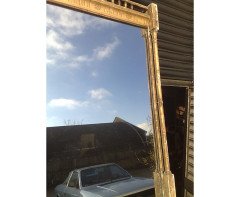 A Large Gothic Revival Gilt and Incised Mirror - Thumbnail 6