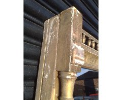A large Gothic Revival gilt and incised mirror - Thumbnail 12