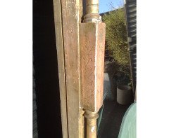 A large Gothic Revival gilt and incised mirror - Thumbnail 15
