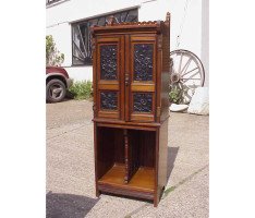 Marsh Jones and Cribb. A stunning quality Aesthetic Movement walnut filing/music cabinet - Thumbnail 1